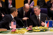 Barack Obama, Mirek Topolánek