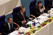 B. Obama, M. Topolánek, A. Vondra