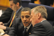 Barack Obama, Mirek Topolánek