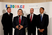 Barroso, Topolánek, Obama, Reinfeldt