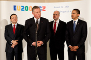 Barroso, Topolánek, Obama, Reinfeldt