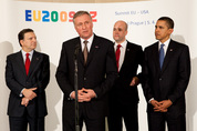 Barroso, Topolánek, Obama, Reinfeldt