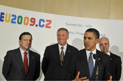 Barroso, Topolánek, Obama, Reinfeldt