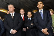Topolánek, Vanhanen, Sarkozy, Obama