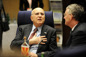 Stavros Dimas, Hilary Benn