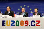 P. Nečas, M. Topolánek, J.M. Barroso