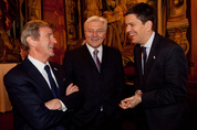 Kouchner, Steinmeier, Miliband