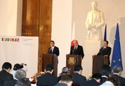 Taro Aso, Václav Klaus, José Barroso